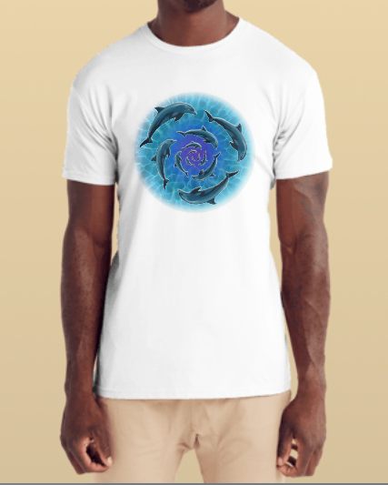 DOLPHIN DREAMING 100% Cotton Tee Shirt
