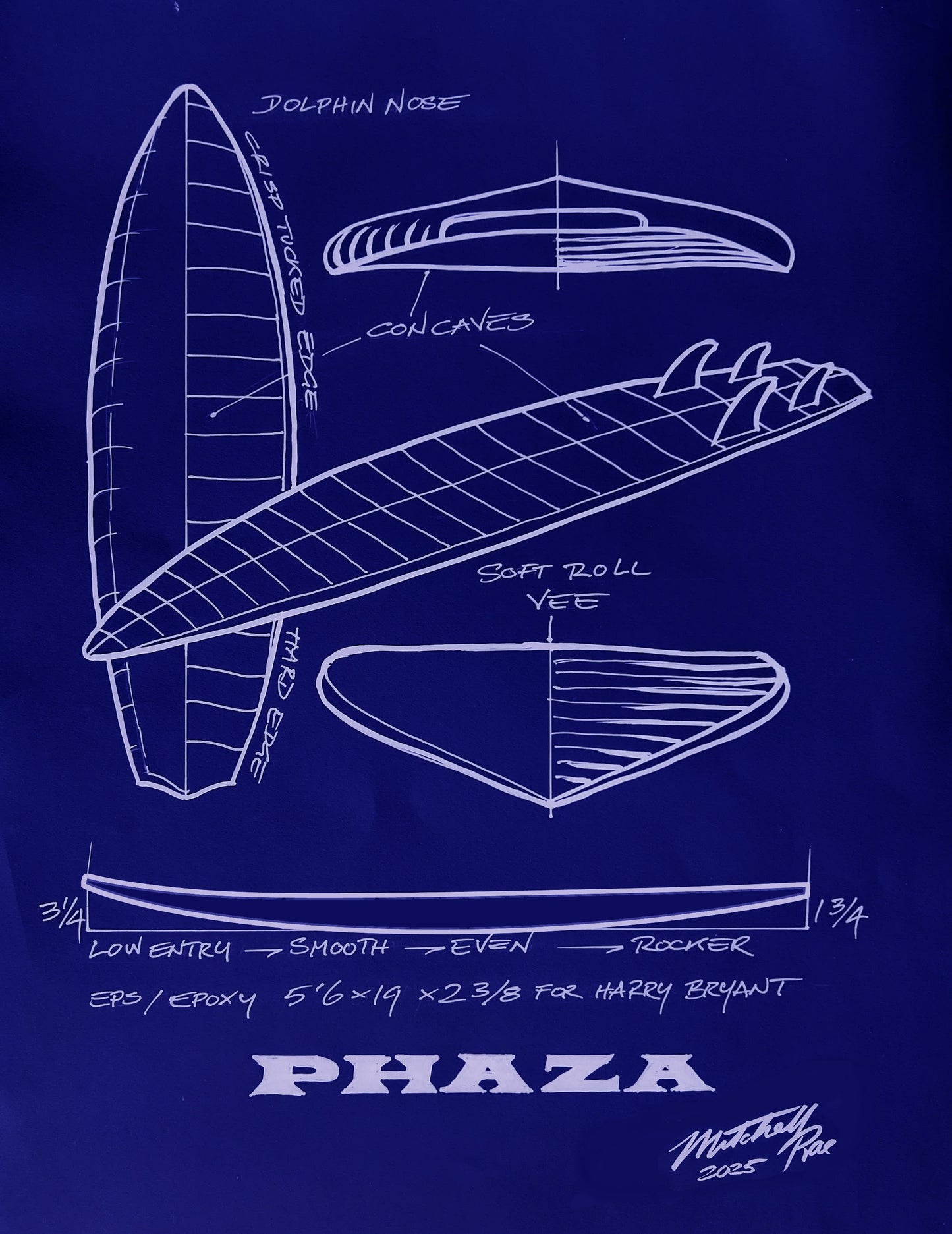 Phaza 5'10 x 20 3/8 x 2 11/16 - 36L / Futures - 4 Fin