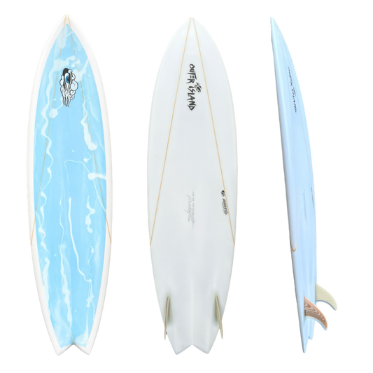 Rocket Fish 6'8 x 20 3/4 x 2 5/8 - 41 L / Twin fin - Glass on