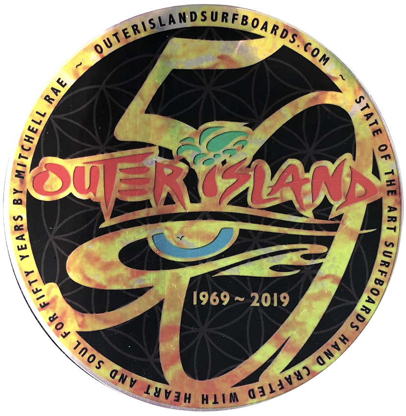 50 year gold sticker