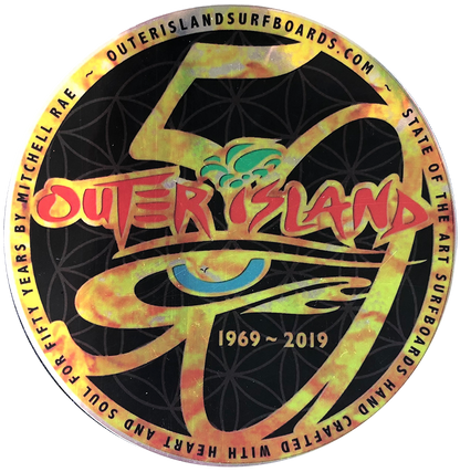50 year gold sticker